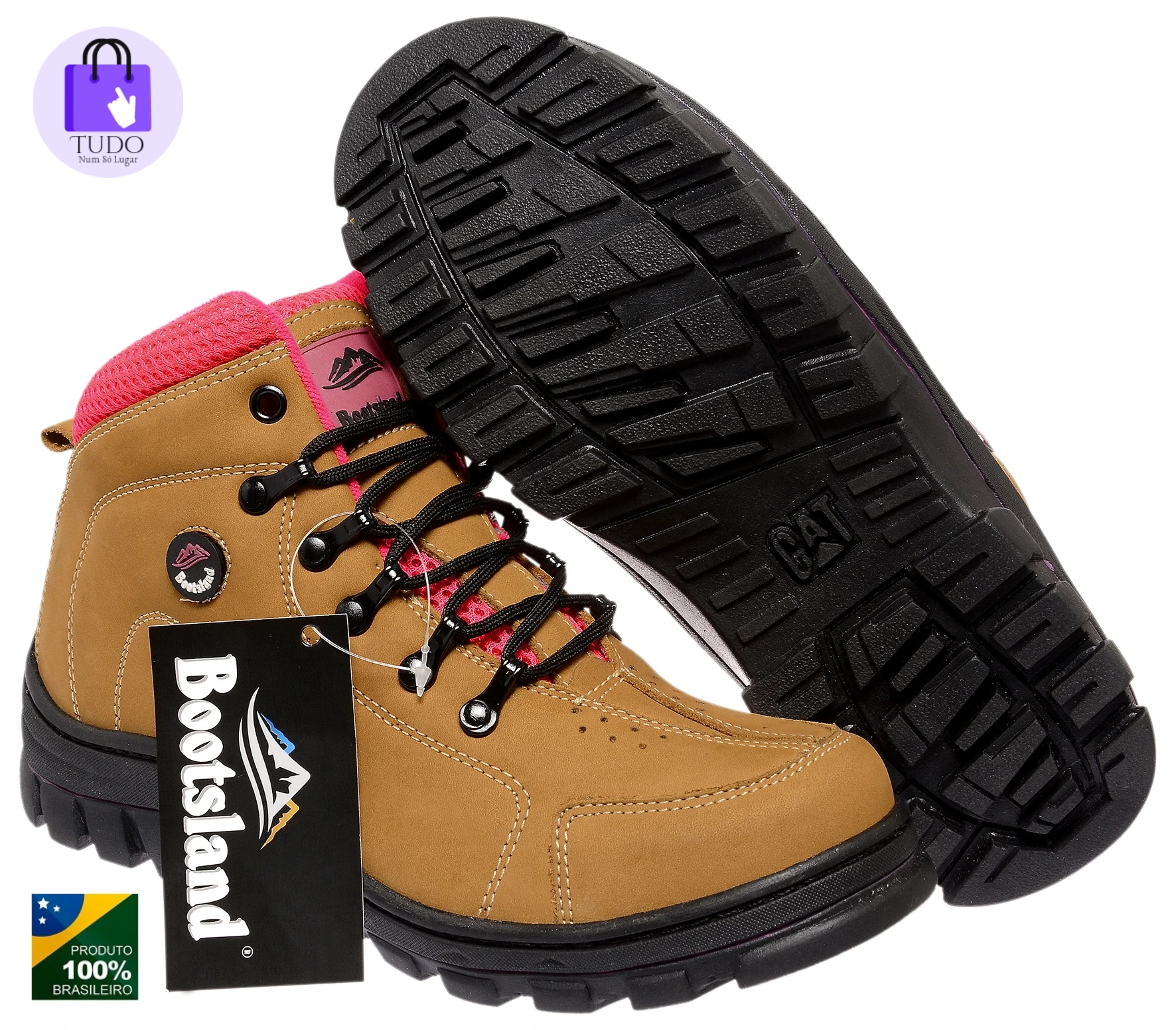 Bota Coturno Bootsland Adventure Trilha Feminina Top 100% Couro!