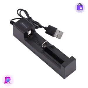 Carregador De Bateria De Lítio Recarregável, 1 Slot, Carregamento Rápido Inteligente, Universal