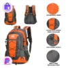 Mochila de Caminhada à Prova D'água, Bolsa Leve para Caminhadas ao Ar Livre, Bolsa de Viagem de Grande Capacidade de Alta Qualidade para Caminhadas