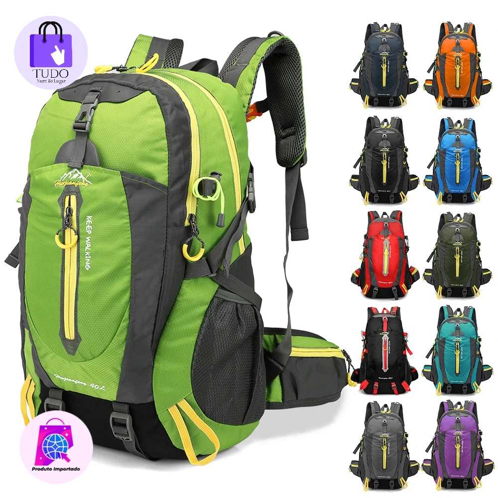 Mochila de Viagem Resistente à Água para Homens e Mulheres, Mochila para Laptop, Acampamento, Caminhadas, Trekking, Escalada