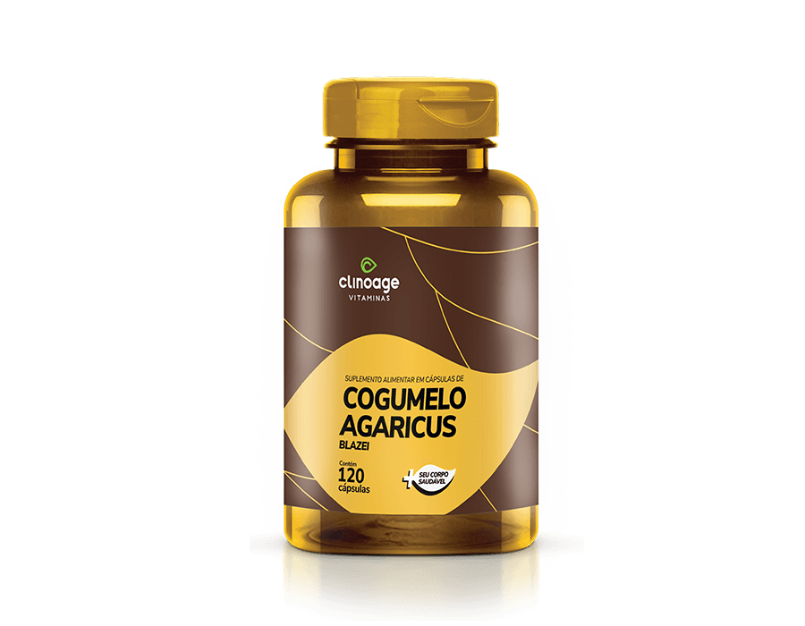 COGUMELO AGARICUS 500 MG 120 CAPS CLINOAGE / IMUNIDADE