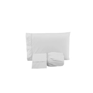 Jogo de Lençol Ponto Palito Simples 3 Peças Casal 80% Algodão, 20% Poliéster