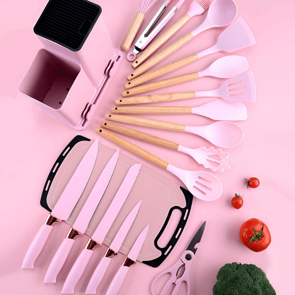 Kit de Utensílios de Cozinha com 19 Peças