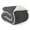 Coberdrom Cobertor Queen 1 Peça Maya Manta Soft e Sherpa de Carneiro 100% Poliéster