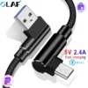 Conector Micro Cabo de Carregamento USB Náilon Trançado Micro Cabo USB Cabo de Carregamento Rápido