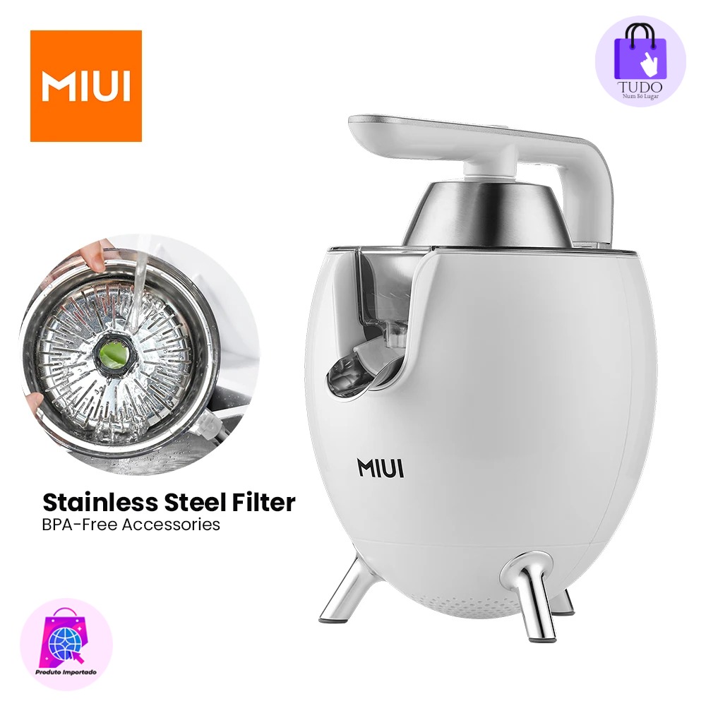 MIUI-Espremedor de Citrus em Aço Inoxidável, Conjunto Elétrico, 850W