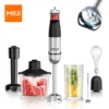 MIUI Liquidificador Elétrico à Mão, Liquidificador de Mão de Imersão Multiuso, Lâminas de Aço Inoxidável, Casa e Cozinha, 6 em 1, 1200W