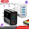 45w 3.0 de Carga Rápida do Telefone Móvel Tablet USB Carregador Portátil para Iphone 13 12 11 Samsung Adaptador Oppo Xiaomi Da Ue/Eua Plug