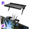 Rack de Armazenamento de Tela de Computador e TV, Roteador Sem Fio Set-Top Box Rack Sem Suporte de Armazenamento Perfurado Ferramenta Divina